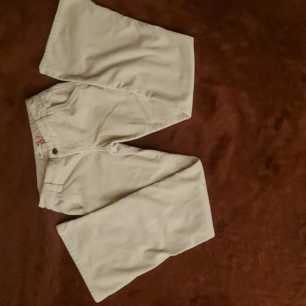 Roxy Cream White Corduroy Boot Cut/ Bell Bottom Pants